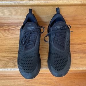 MEN Nike Air Max 270 Walking Shoes Black Sz 12